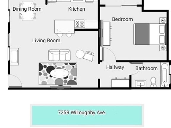 5th image of 7259 Willoughby Ave Unit 2