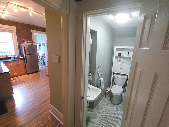 First floor half-bath on the way into the kitchen