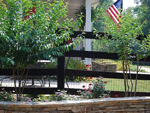View from pool deck facing West