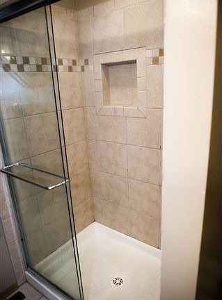 Shower also has body sprays
