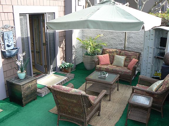 Patio sitting area