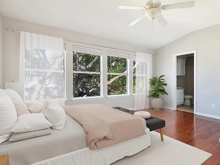 Bedroom 5. This image shows a virtually furnished space. Bedrooms come unfurnished.