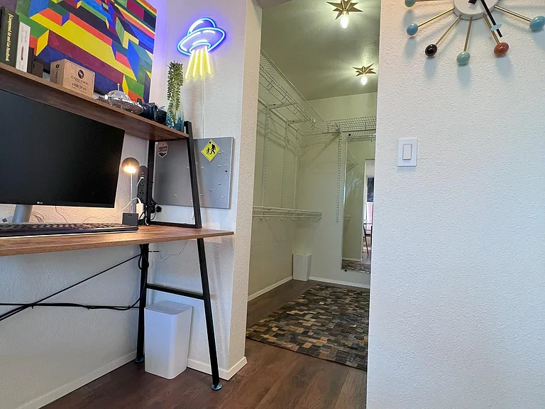 Work From Home Area with large monitor included