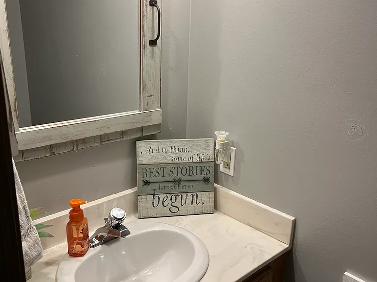 Downstairs half bath
