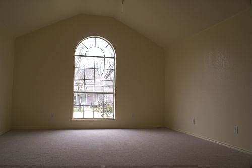 Master bedroom looking towards the front of the house