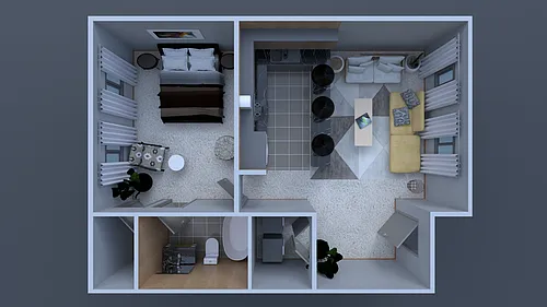Floor plan 1X1