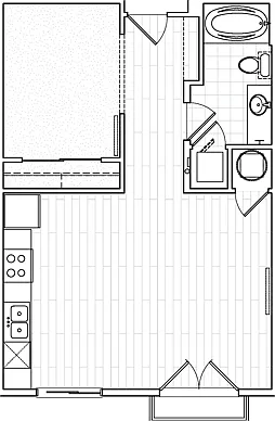 Studio A1 Floor Plan Studio A1 Floor Plan