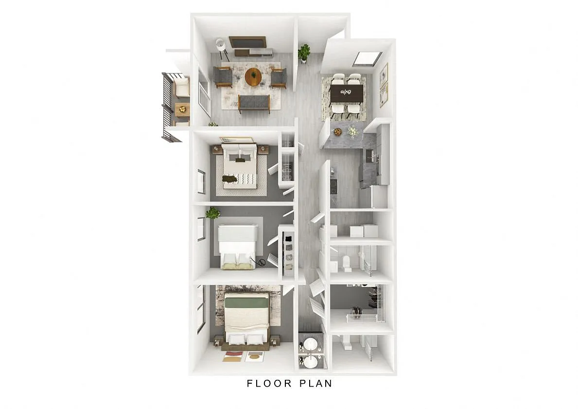 Floor plan 3 Bedroom 2 Bathroom