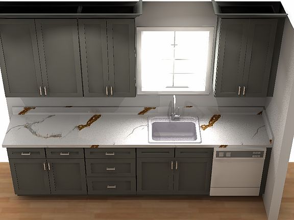 This a rendering of what kitchen will look like visit in person to see actual cabinets
