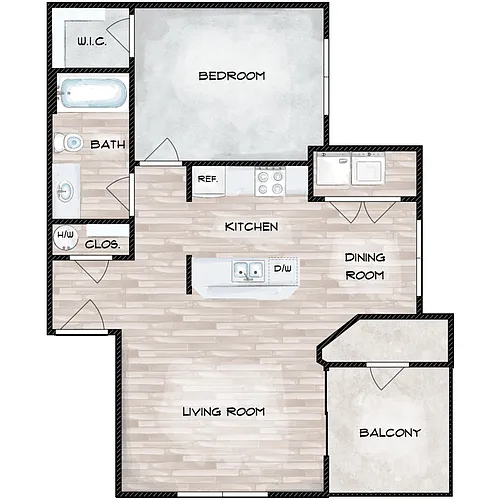Floor plan A1 1X1
