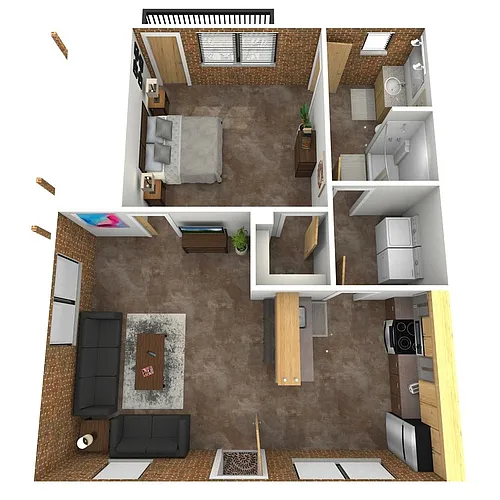 Floor plan Louis Armstrong