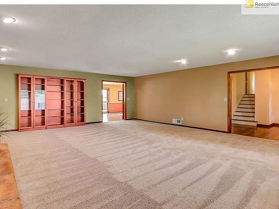 Built-in bookshelves