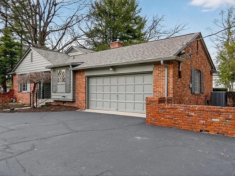 Two car attached garage with door openers