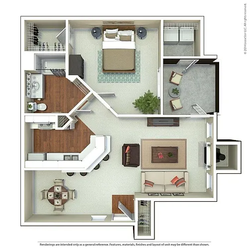 Floor plan The Calistoga