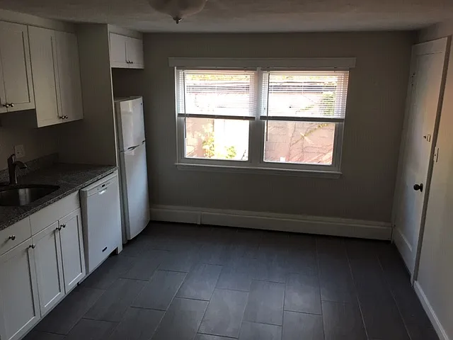 Kitchen has ample space for a large kitchen table. There is also a large closet/pantry in the kitchen.