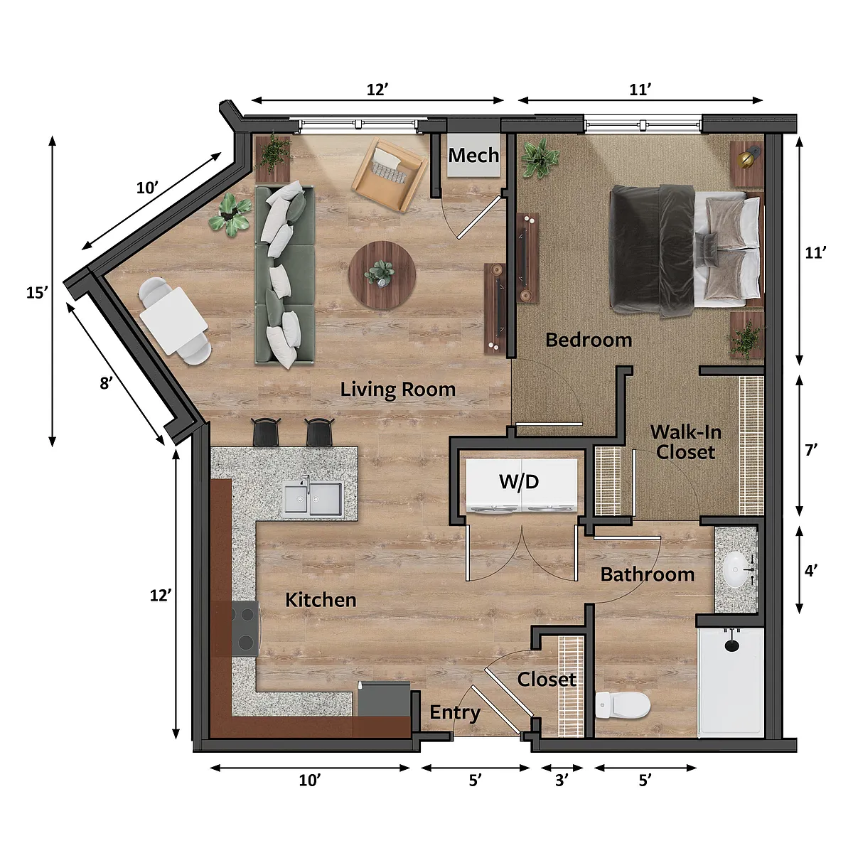 Floor plan Elderberry (A4)