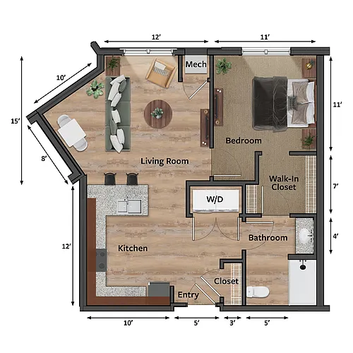 Floor plan Elderberry (A4)