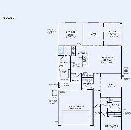 Bergamot Floor Plan, Quick Move-In Home, Floor 1