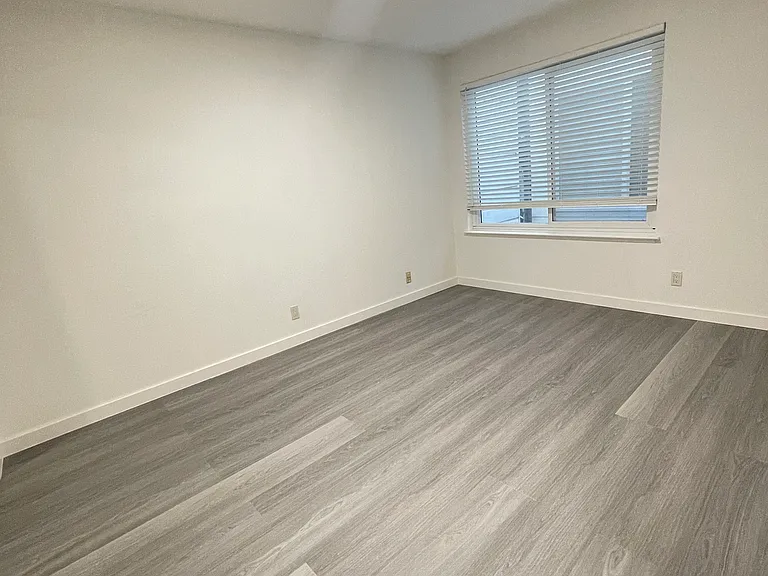 New flooring, bedroom with big windows