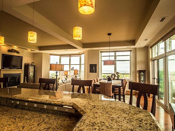 view from kitchen island bar