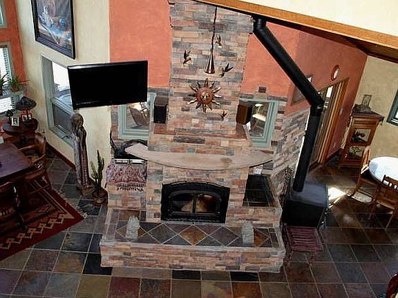 Wood Burning Fireplace