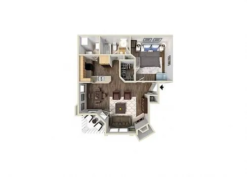 Floor plan 1B