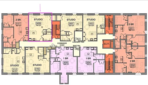 Floor plan 309