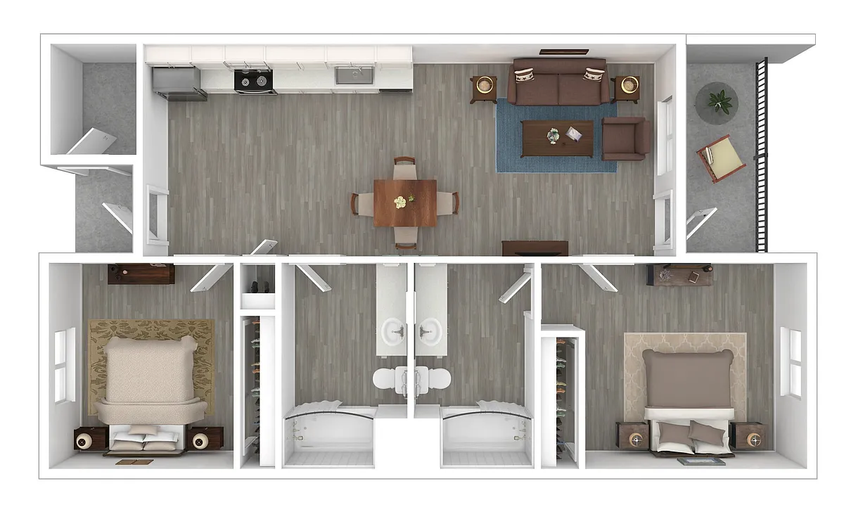 Floor plan 2X2