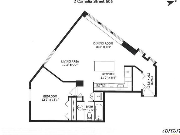 2nd image of 2 Cornelia St APT 606