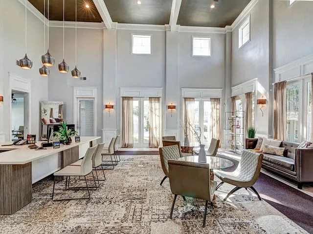 Modern style leasing office