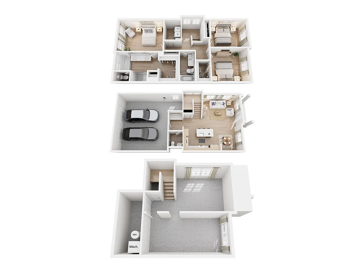 Floor plan Hardwick 3 Bedroom