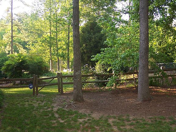 Right side of yard