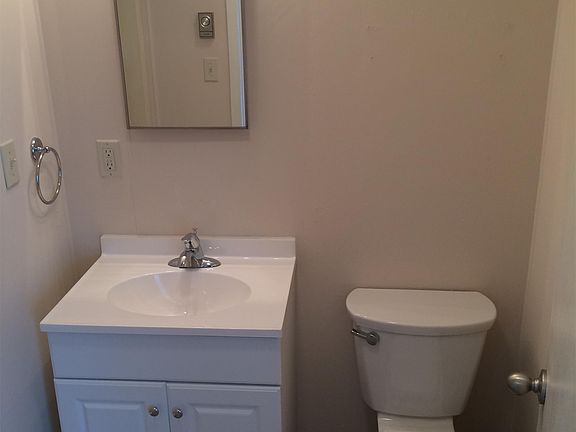 View of bathroom area.