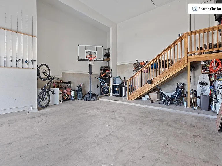 Garage converted to a basketball gym!