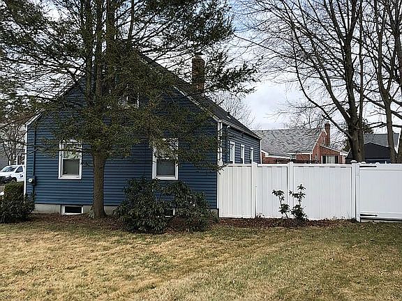 Large side yard with fence