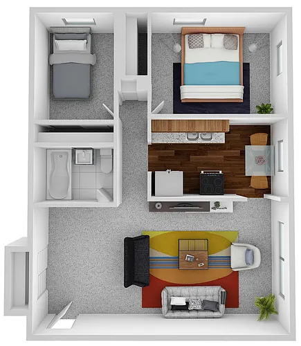 Floor plan Two Bedroom