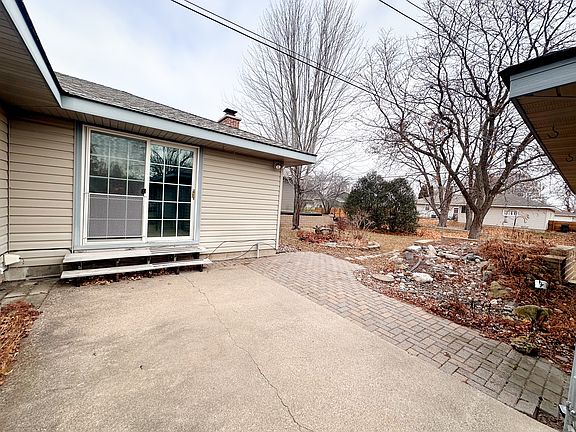 Backyard patio and waterfall feature