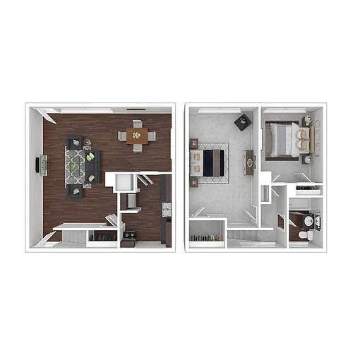 Floor plan Garden Two Bedroom