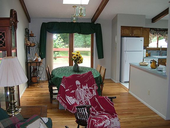 Thru dining room onto deck