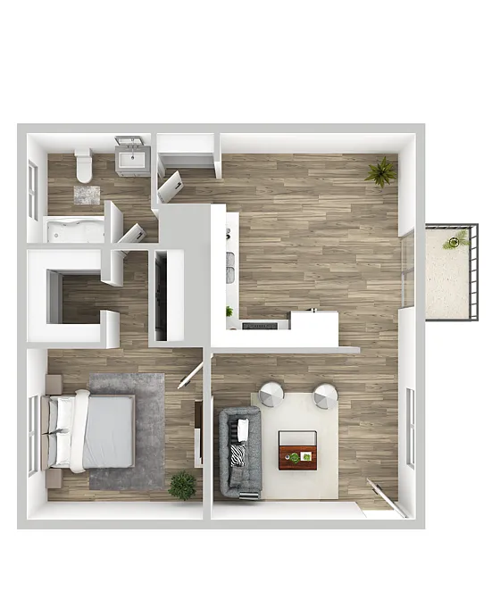 Floor plan 1x1XL