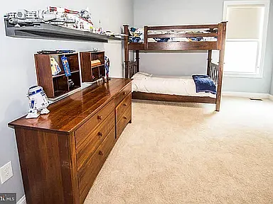 Bedroom with ensuite bathroom.