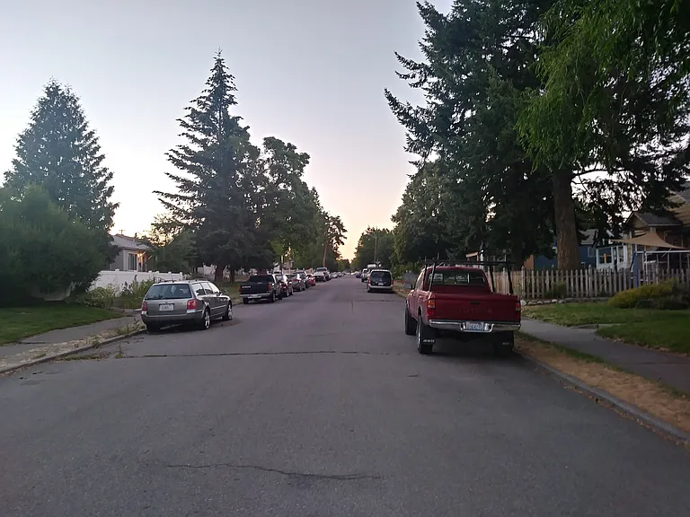 Street facing north