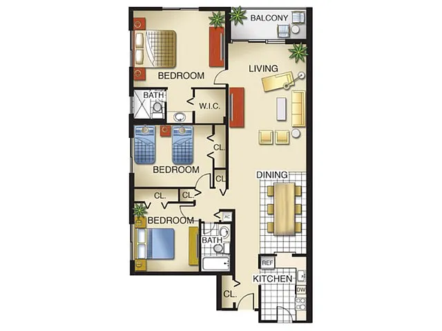 Floor plan Model C