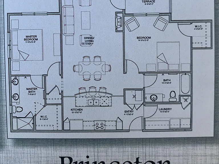 Floorplan (unit is mirror of this floorplan)