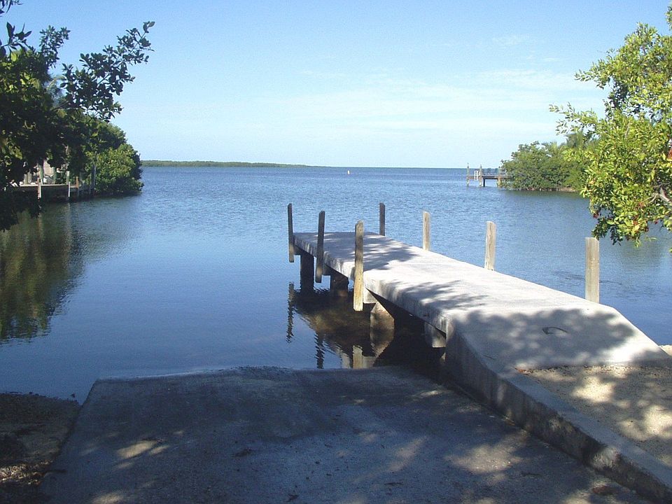 Boat ramp across street
