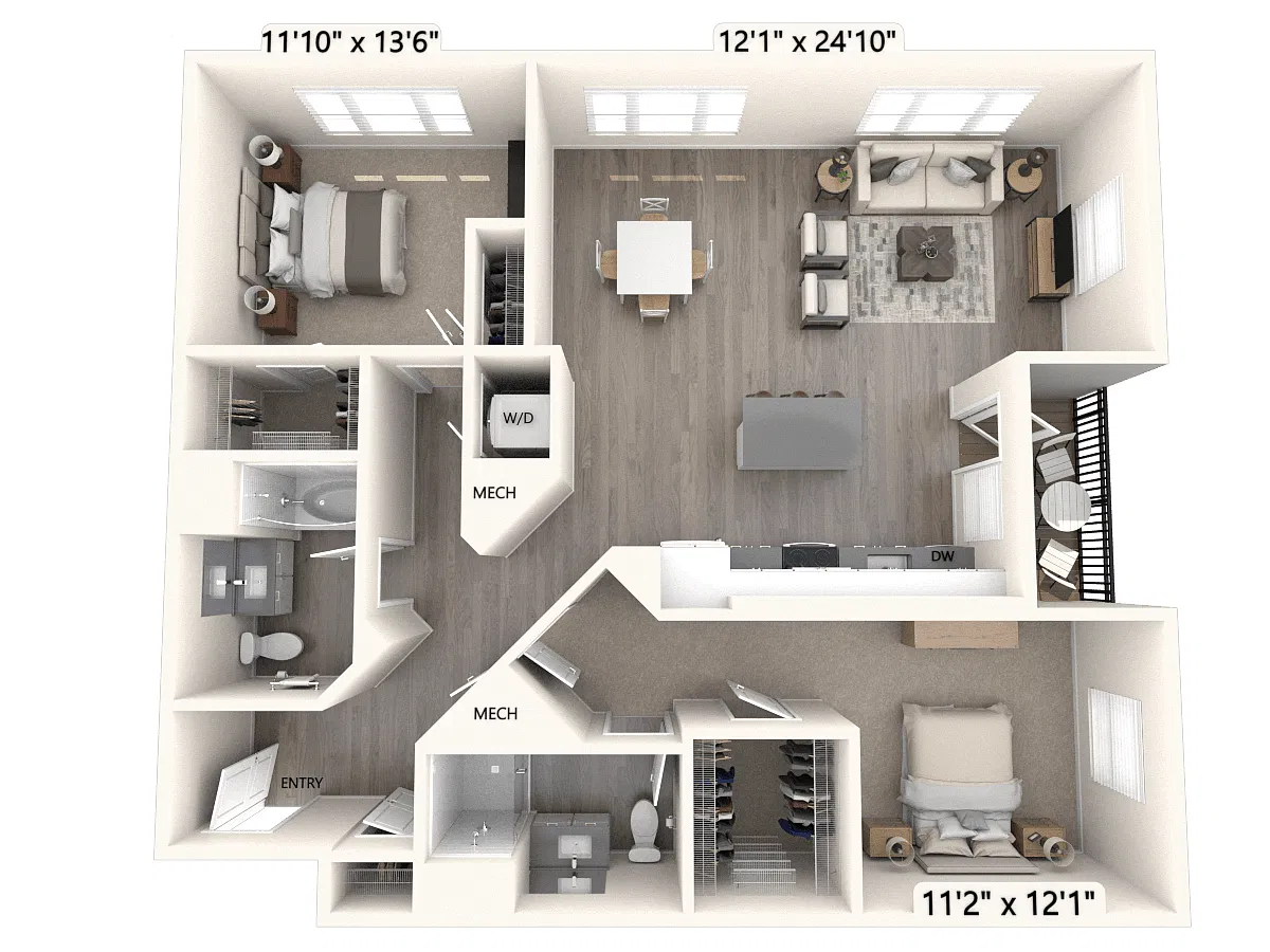 Floor plan B28U