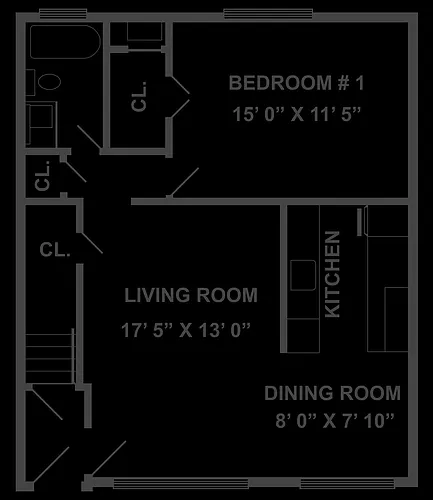 Floor plan One Bedroom