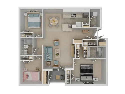 Floor plan Hurley 3 Bedroom