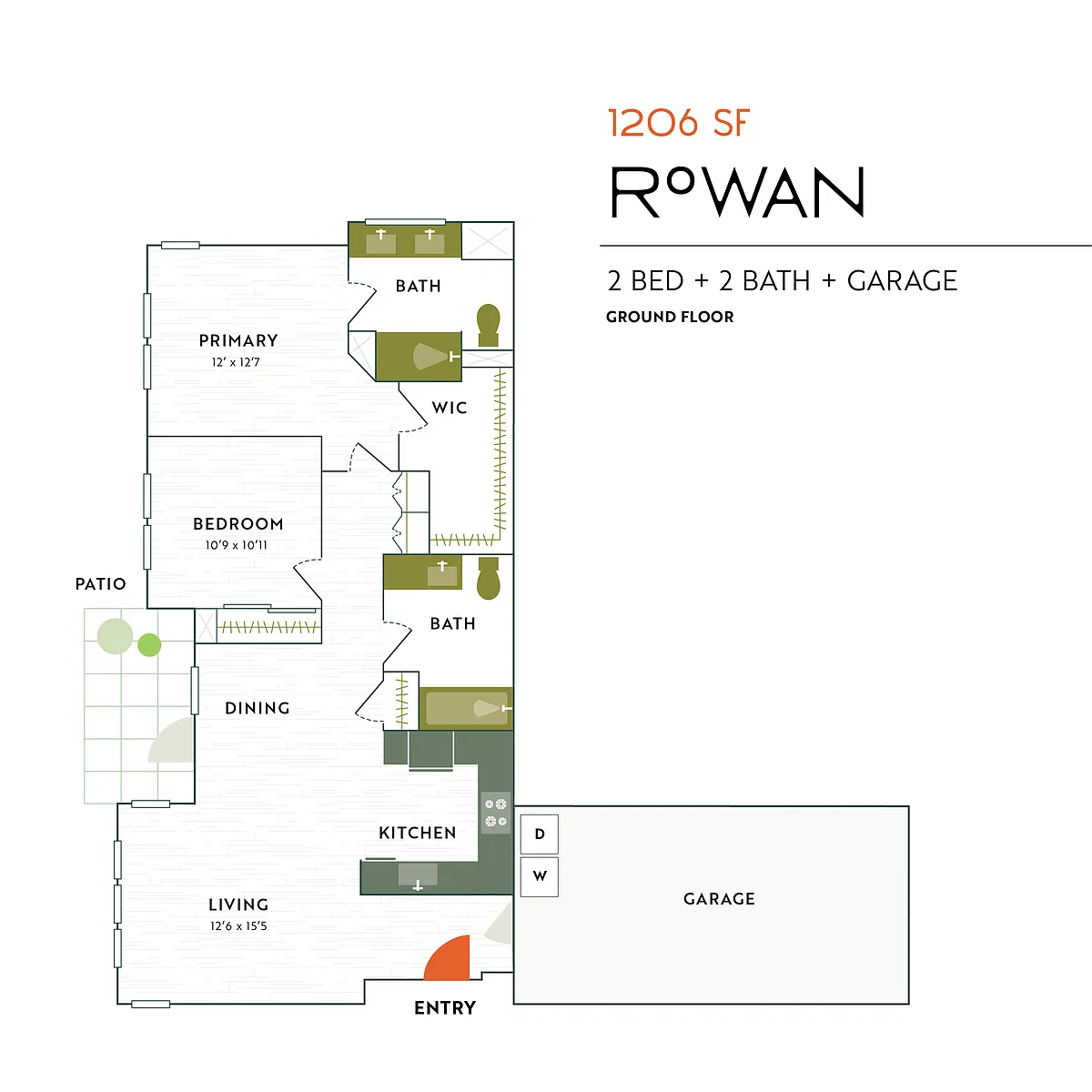Floor plan Rowan - Ground