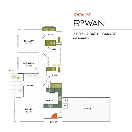 Floor plan Rowan - Ground